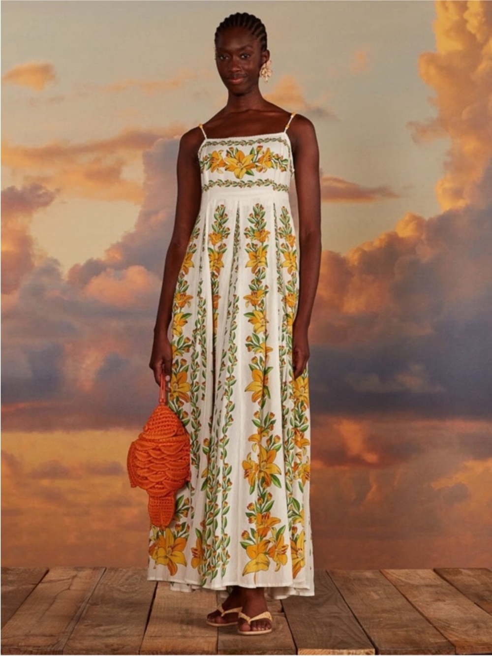 BUNDLE EUC Farm Rio Dress & NWT Anthropologie bag BUNDLE